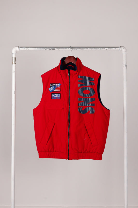 Polo Ralph Lauren SS18 'Snow Beach 93 Retro' Prep School Vest Red (2018)