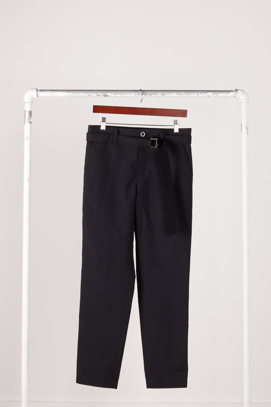 Sacai SS23 'Matte Taffeta' Pants Black (2023)