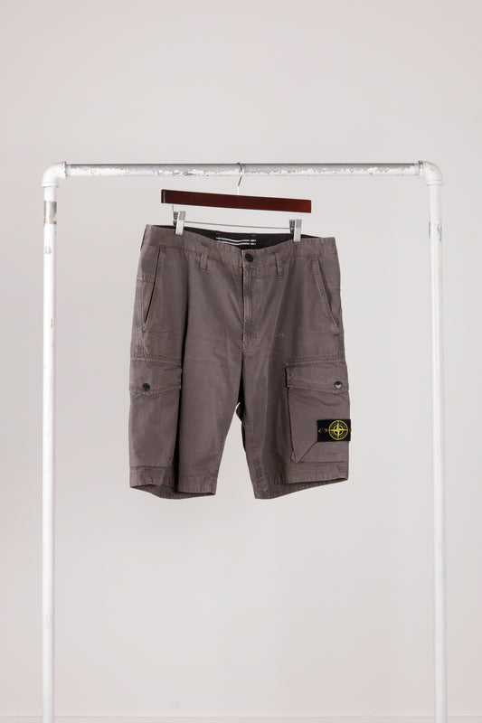 Stone Island SS19 'Garment Dyed' Cargo Shorts Grey (2019)