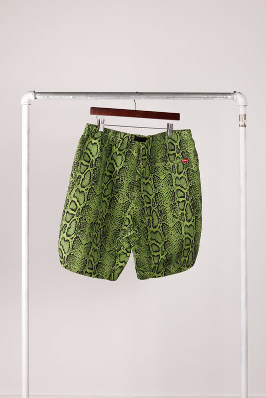 Supreme SS12 'Snake' Belted Shorts Green (2012)