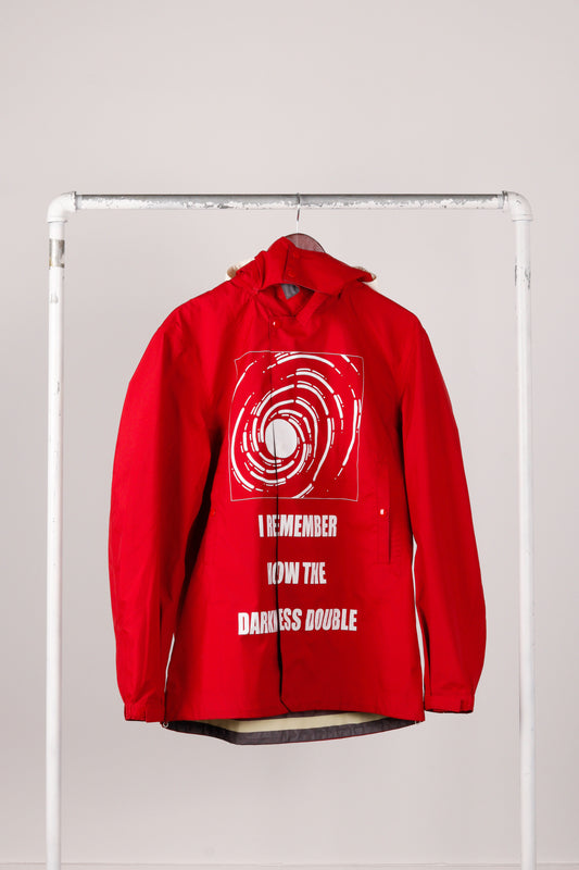 Undercover SS15 'I Remember How The Darkness Double' Taped Seams Convertible Jacket Red (2015)